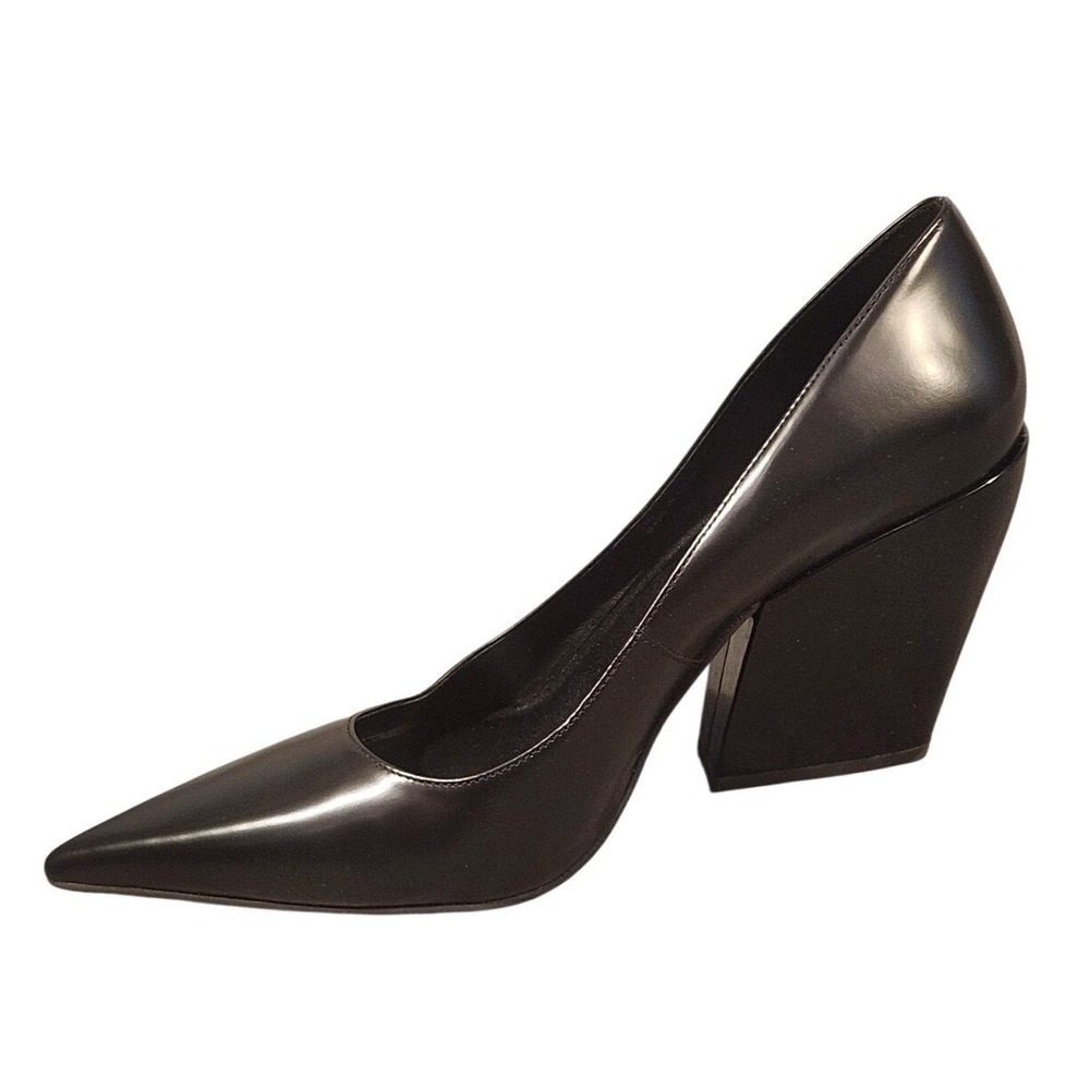Rebecca Minkoff West Pointed Toe Shoes Leather Sculptural Heel Womens US 11
